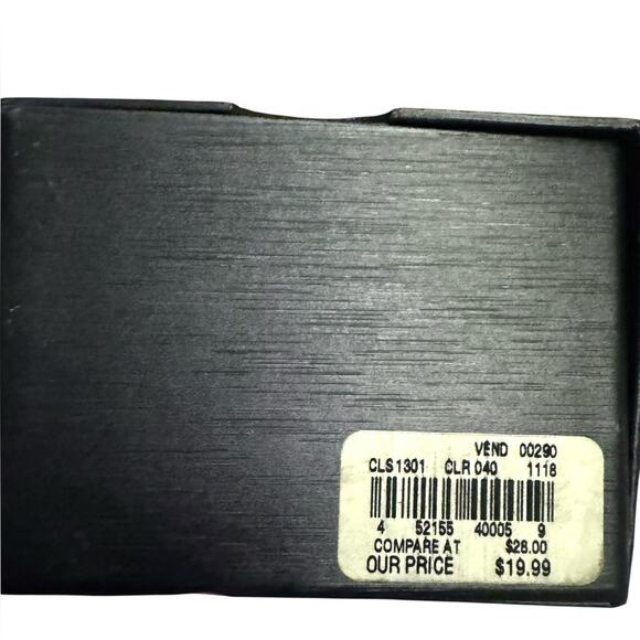 Van Heusen Silver-Tone Striped Cuff Link Classic Dress Accessories New in Box - Picture 6 of 7